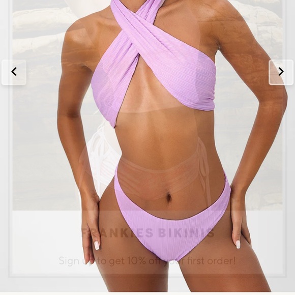 Dorothy Plissé Halter One Piece Swimsuit - Picture 1 of 5